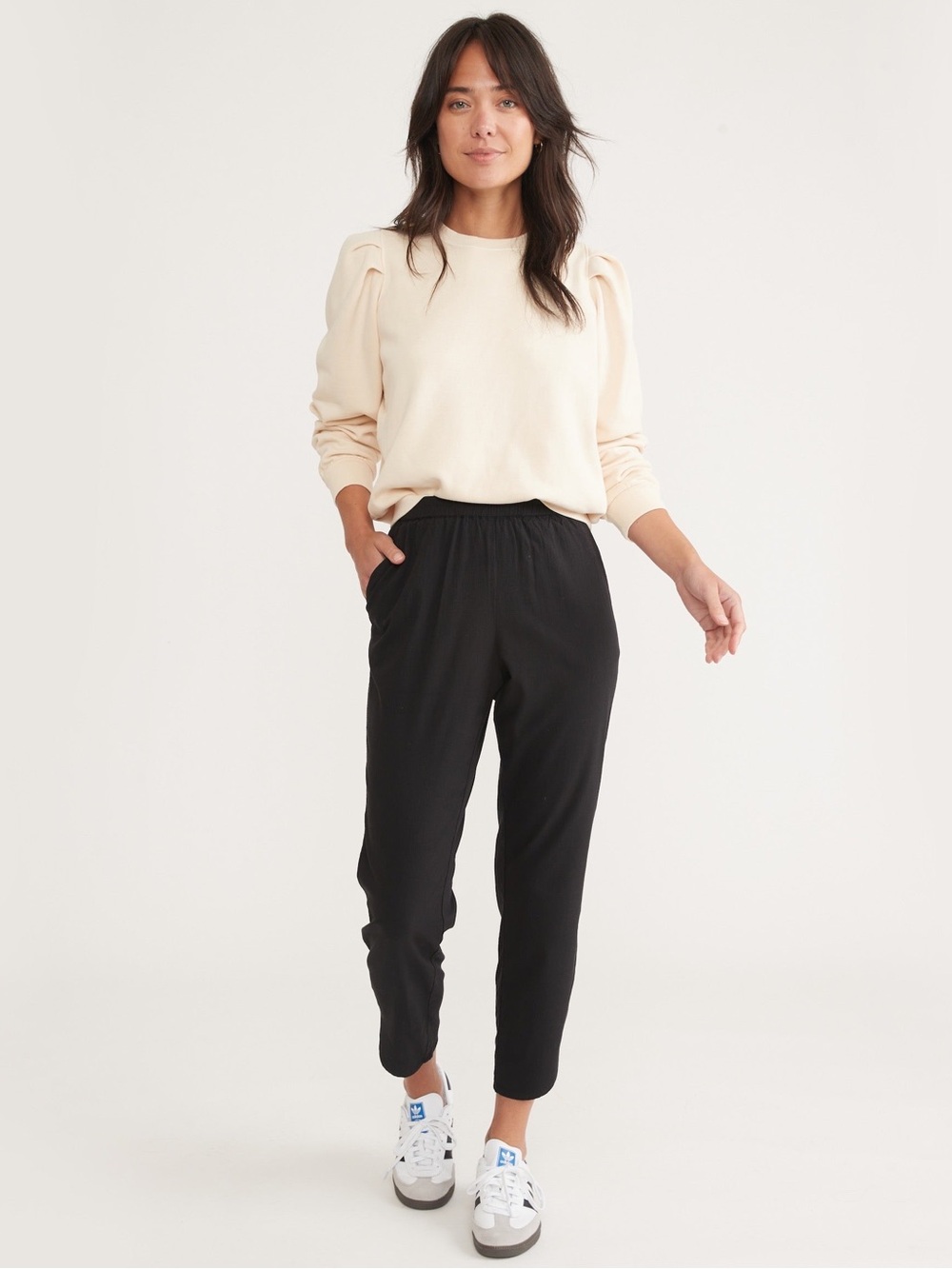 Marine Layer Allison Pant in Black - Size S